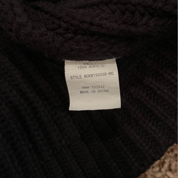 Code x Mode Black Open Front Dolman Cardigan - Picture 11 of 11